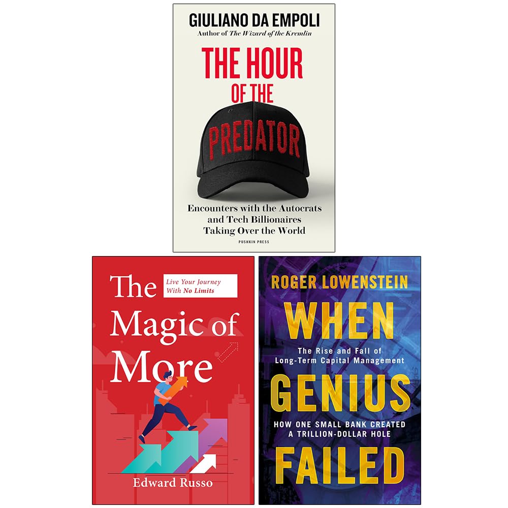 The Hour of the Predator, The Magic of More & When Genius Failed 3 Books Collection Set