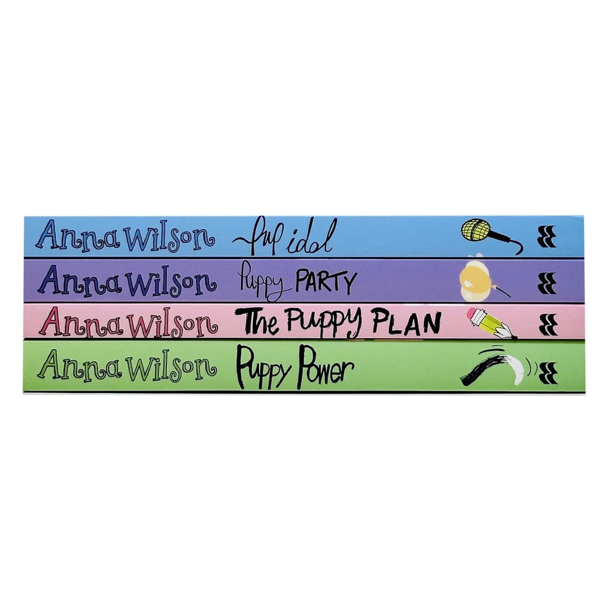 Anna Wilson Top of the Pups Collection 4 Books Set (Puppy Power, The Puppy Plan, Puppy Party and Pup Idol)