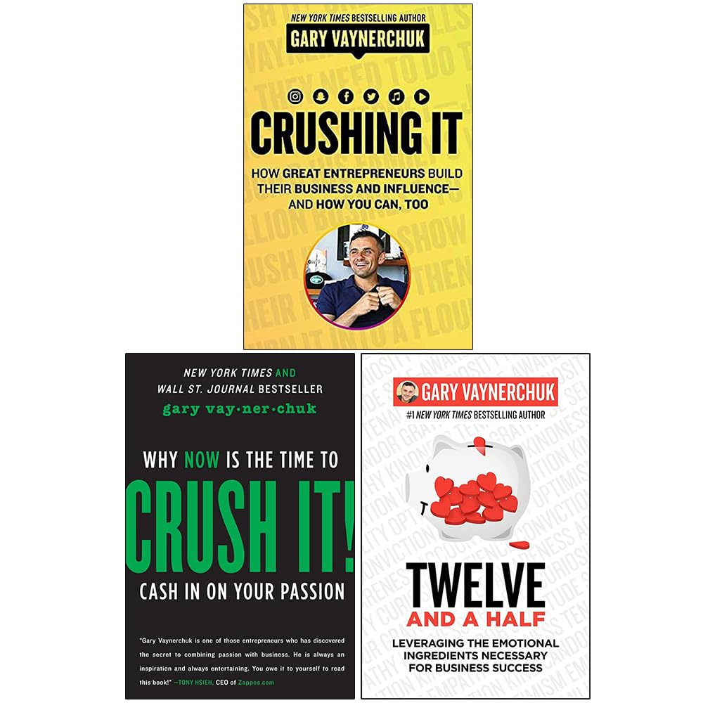Gary Vaynerchuk Collection 3 Books Set (Crushing It, Crush It! & [h] Twelve and a Half)