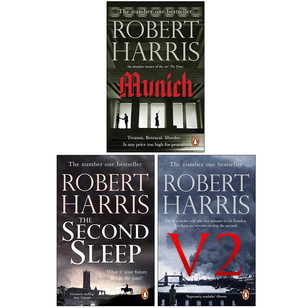 Robert Harris Collection 3 Books Set (Munich, The Second Sleep and V2)