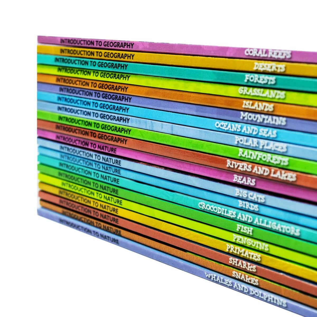 Introduction to Nature and Geography 20 Books Collection Box Set (Bears, Big Cats, Birds, Crocodiles and Alligators, Fish, Penguins, Primates, Sharks, Snakes, Whales and Dolphins & More)
