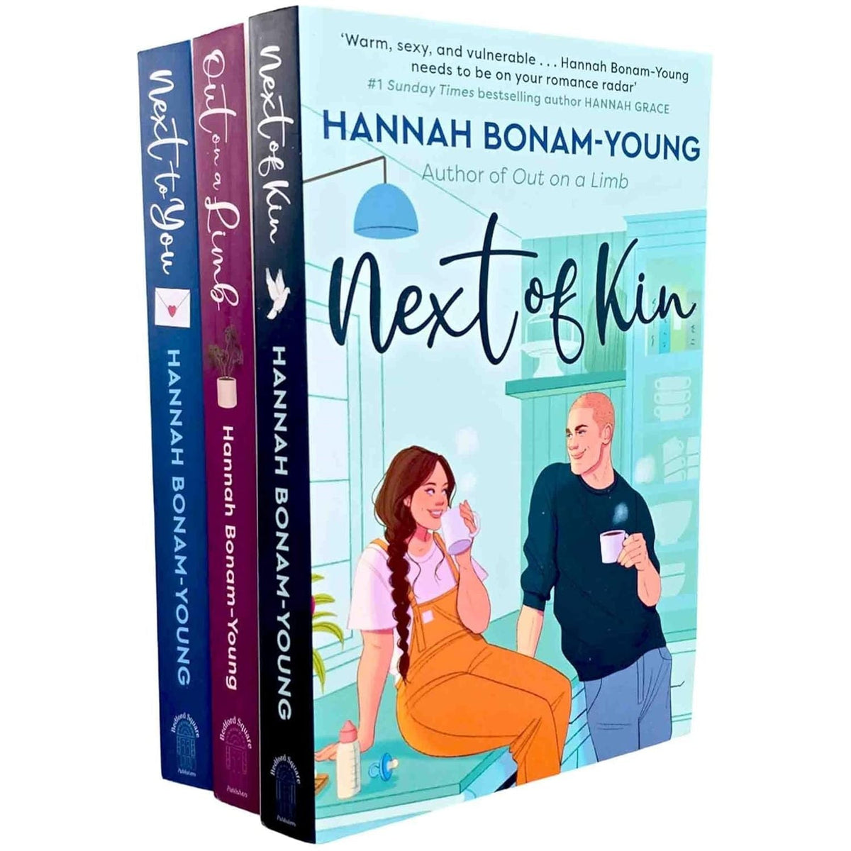 Next Series By Hannah Bonam-Young 3 Books Collection Set (Next to You, Next of Kin & Out on a Limb)