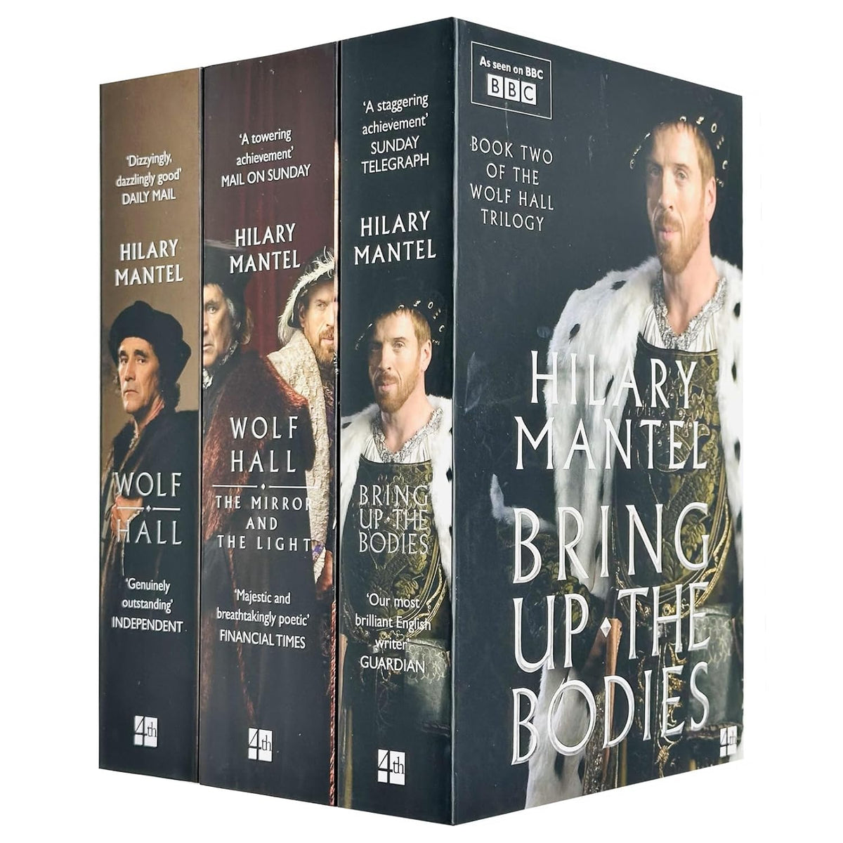Wolf Hall Trilogy 3 Books Collection Set By Hilary Mantel - The Mirror And The Light Bring Up the Bodies Wolf Hall