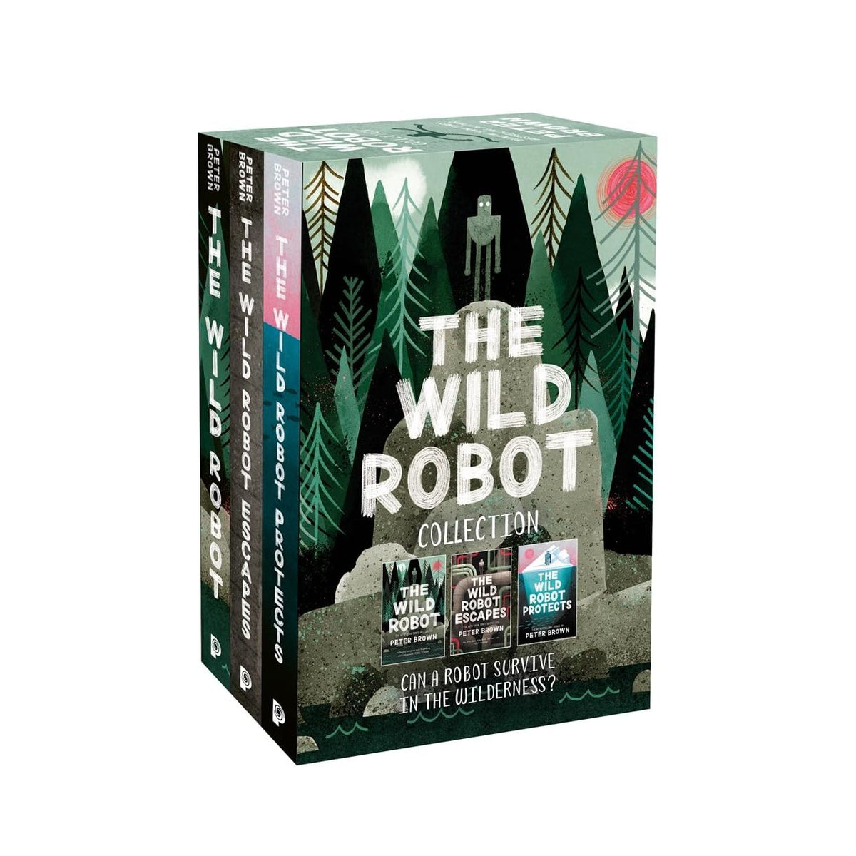 The Wild Robot Series 3 Books Collection Box Set by Peter Brown (The Wild Robot, The Wild Robot Escapes & The Wild Robot Protects)