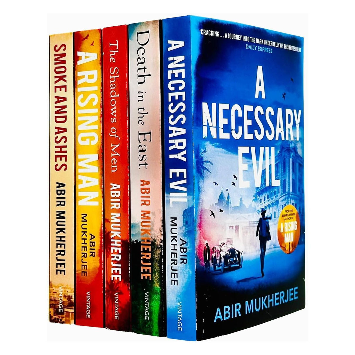 Wyndham & Banerjee Series 5 Books Set by Abir Mukherjee – Historical Crime & Mystery Thriller (A Necessary Evil, Death in the East,A Rising Man & More)