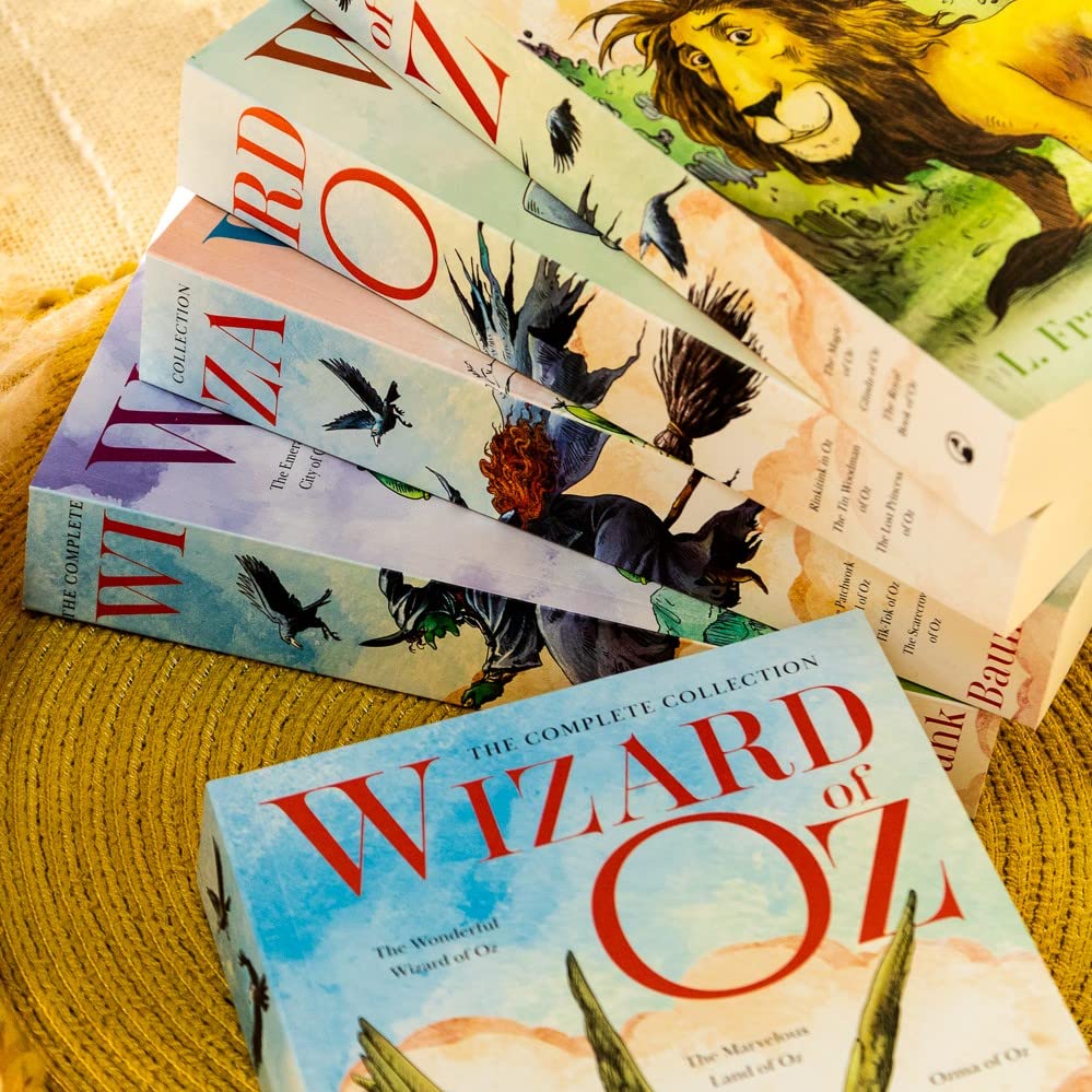 The Complete Collection Wizard of OZ Series 5 Books Collection Box Set By L. Frank Baum (3 in 1 Book) - Timeless Must-Read Childrens Fantasy Classics