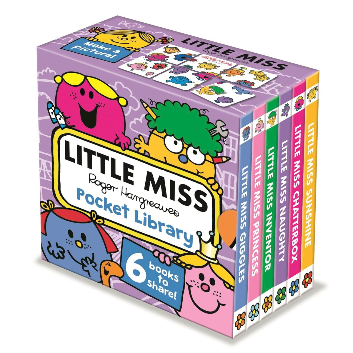 Little Miss: Pocket Library: Six board books for toddlers to enjoy