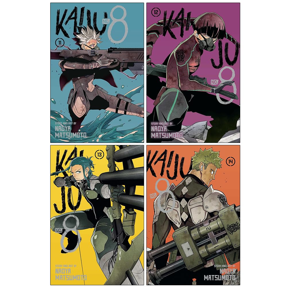 Kaiju No. 8 Volume 11-14 Collection 4 Books Set By Naoya Matsumoto