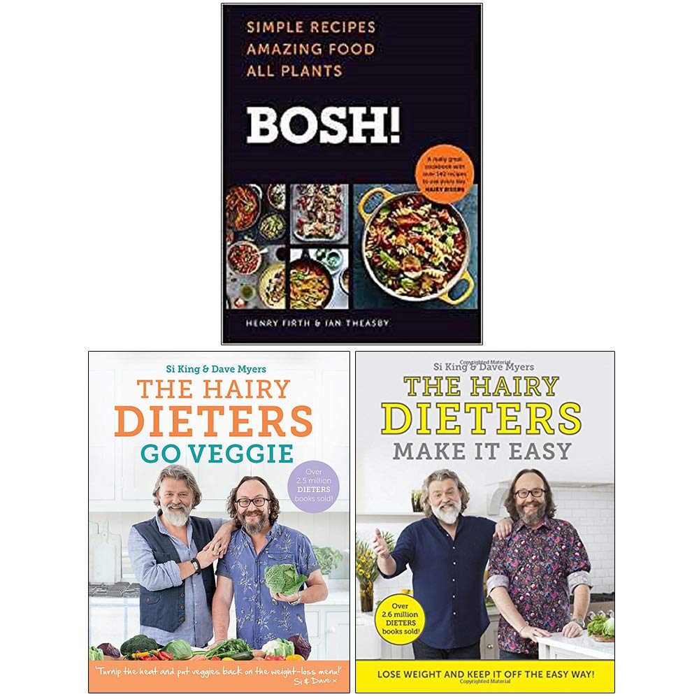 Bosh Simple Recipes [h], The Hairy Dieters Go Veggie, The Hairy Dieters Make It Easy 3 Books Collection Set