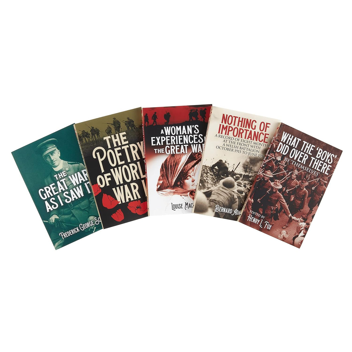 World War I Memoirs Collection 5 Books Box Set (Nothing of Importance, The Poetry of World War I)