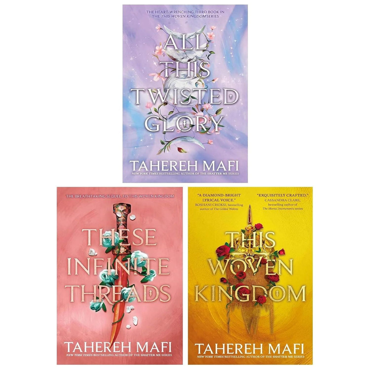 This Woven Kingdom Series by Tahereh Mafi 3 Books Collection Set (This Woven Kingdom, These Infinite Threads, All This Twisted Glory)