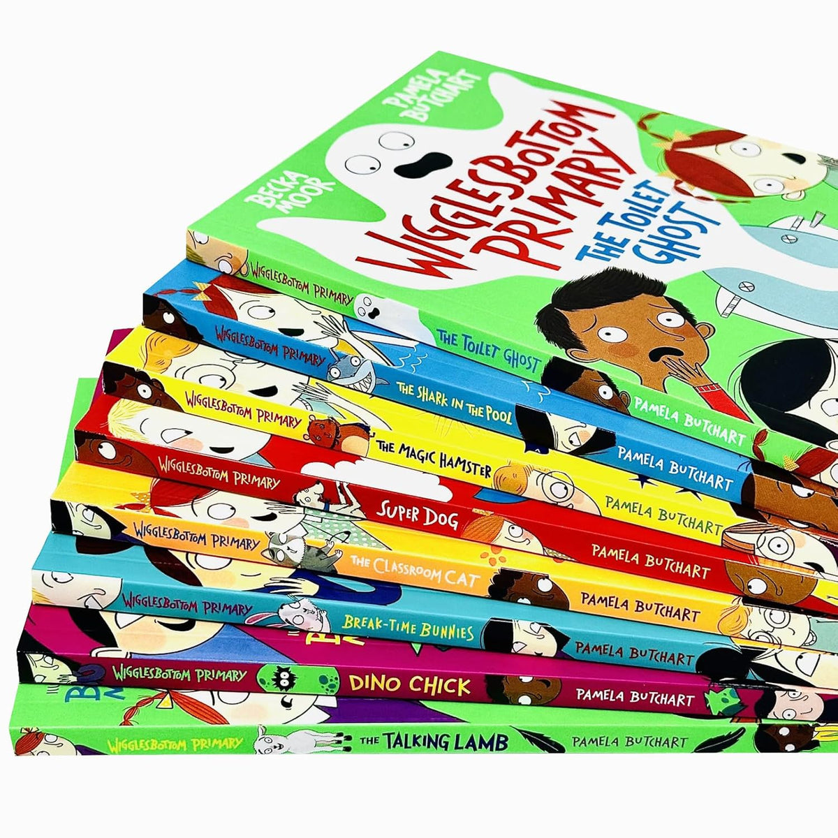Wigglesbottom Primary Series 8 Books Collection Set By Pamela Butchart