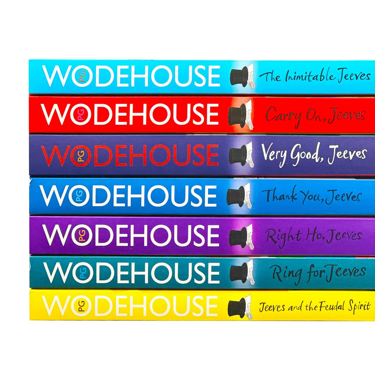 Jeeves and Wooster Series by P.G. Wodehouse 7 Books Collection Set (The Inimitable Jeeves, Carry On, Very Good)