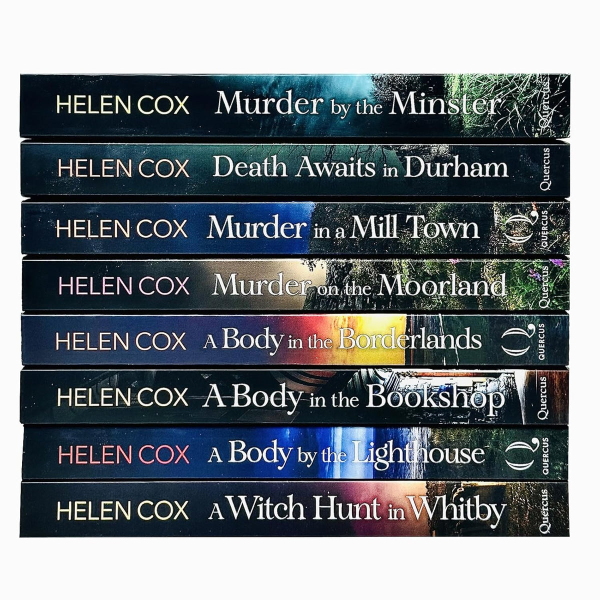 The Kitt Hartley Yorkshire Mysteries 8 Books Collection Set by Helen Cox (A Body by the Lighthouse, Murder by the Minster, A Body in the Bookshop, Murder on the Moorland, Death Awaits in Durham, A Witch Hunt in Whitby, A Body in the Borderlands, )