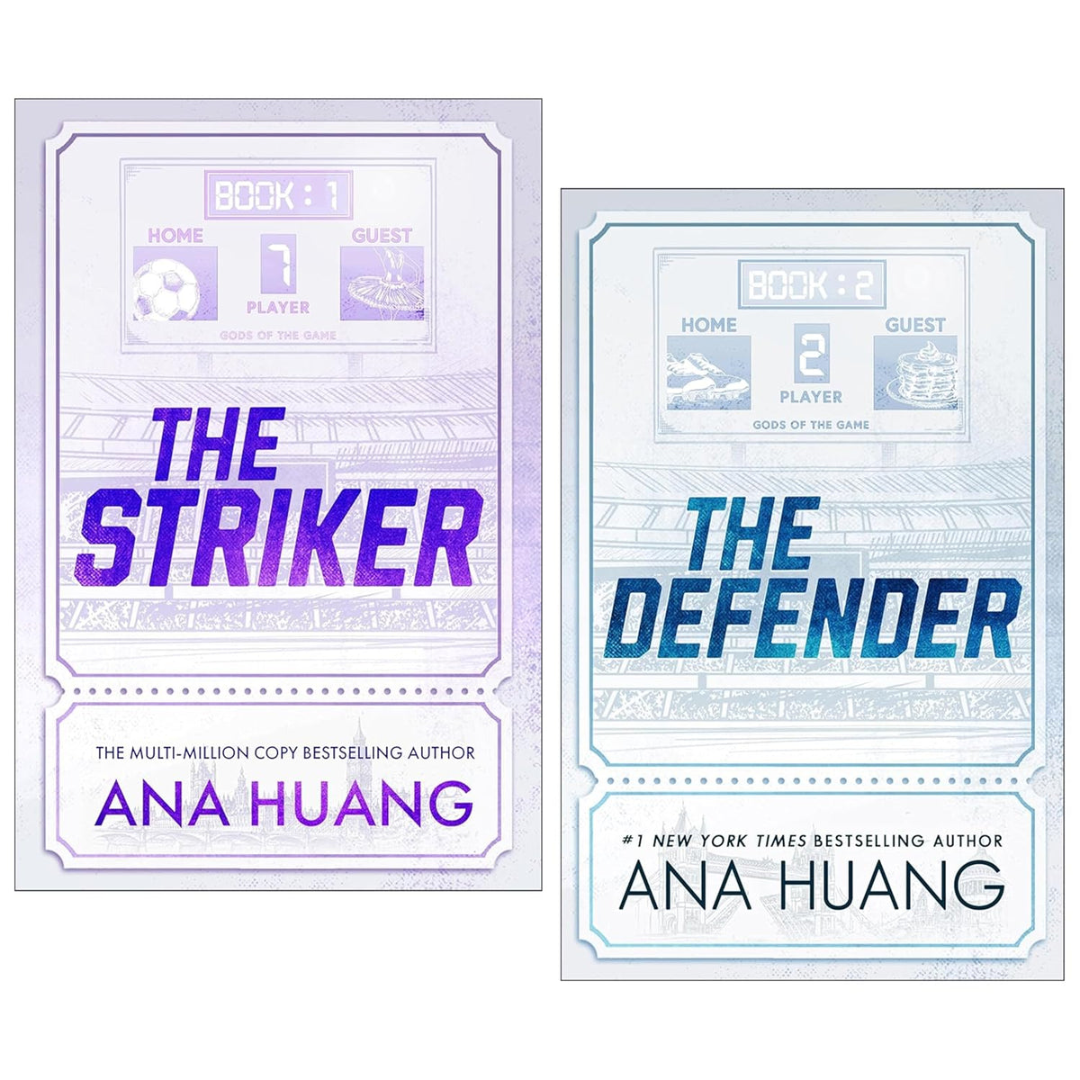Gods of the Game Series by Ana Huang 2 Books Collection Set (The Striker & The Defender)