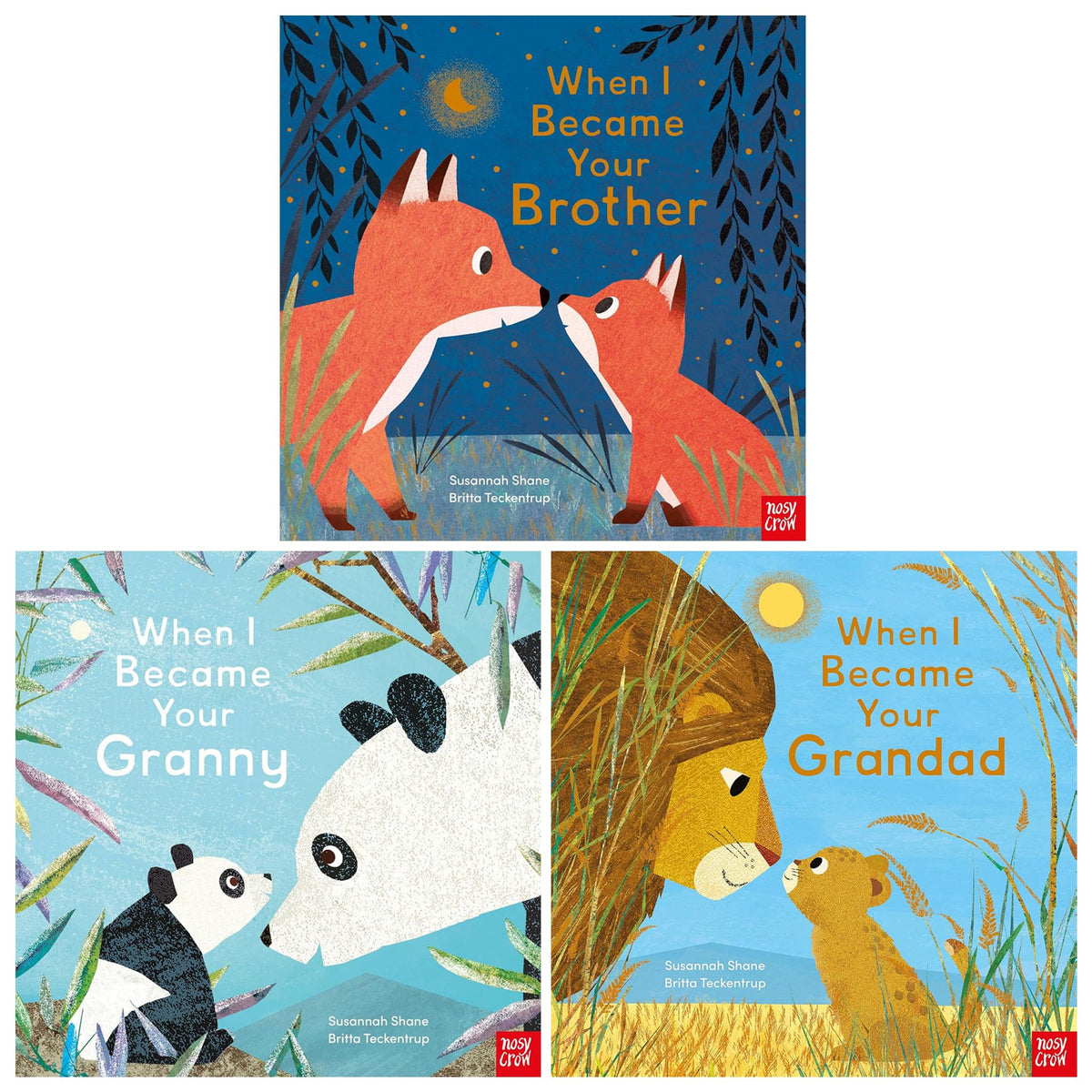 When I Became Series By Susannah Shane 3 Picture Books Collection Set (When I Became Brother, Grandad & Granny)