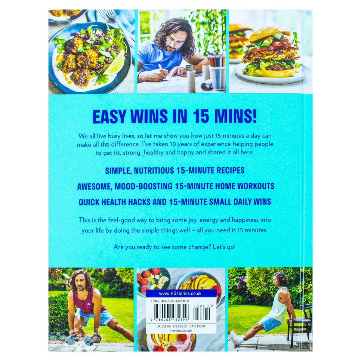 Joe Wicks, Feel Good in 15 Book (Body Coach, Fitness Book, Recipes Book)