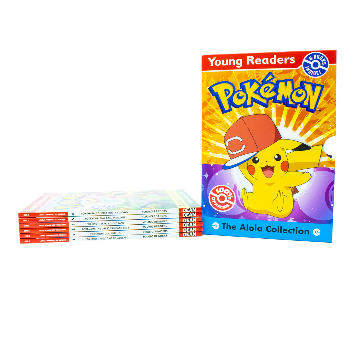 Pokemon Young Readers: The Alola Collection 6 Books Set (Level 2 Passport to Reading)