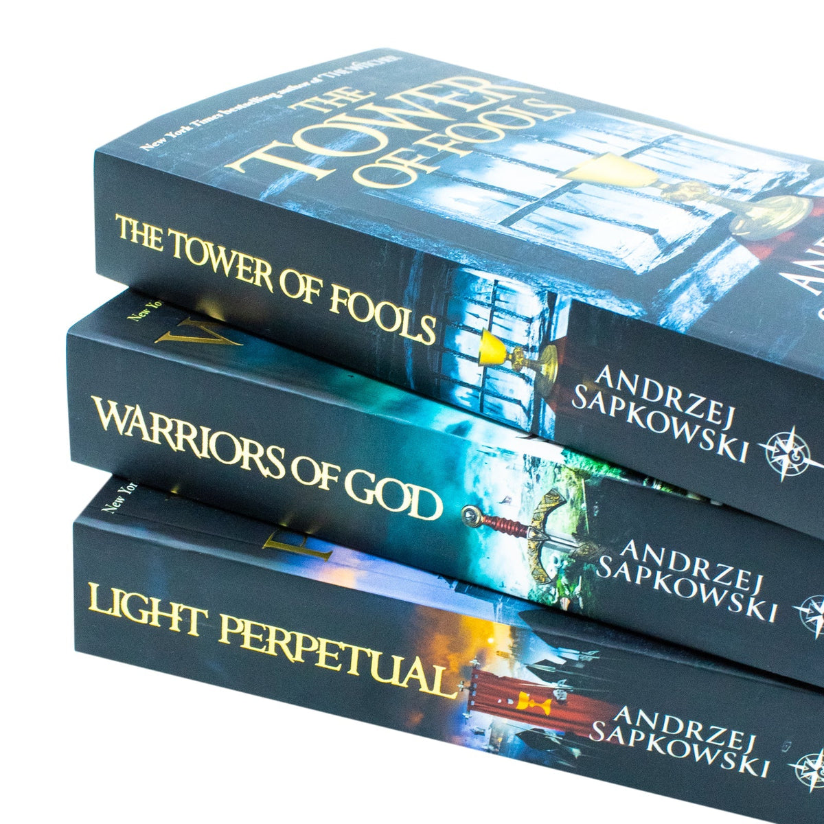 The Hussite Trilogy 3 Books Collection Set by Andrzej Sapkowski (The Tower of Fools, Warriors of God, Light Perpetual)