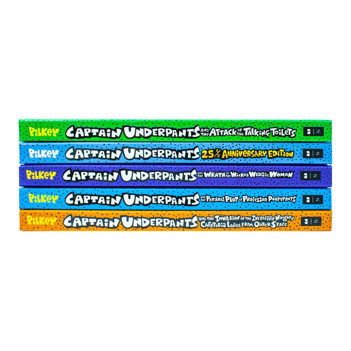 The Captain Underpants Colossal Color 5 Books Collection Set (25½ Anniversary Edition, Attack of the Talking Toilets)