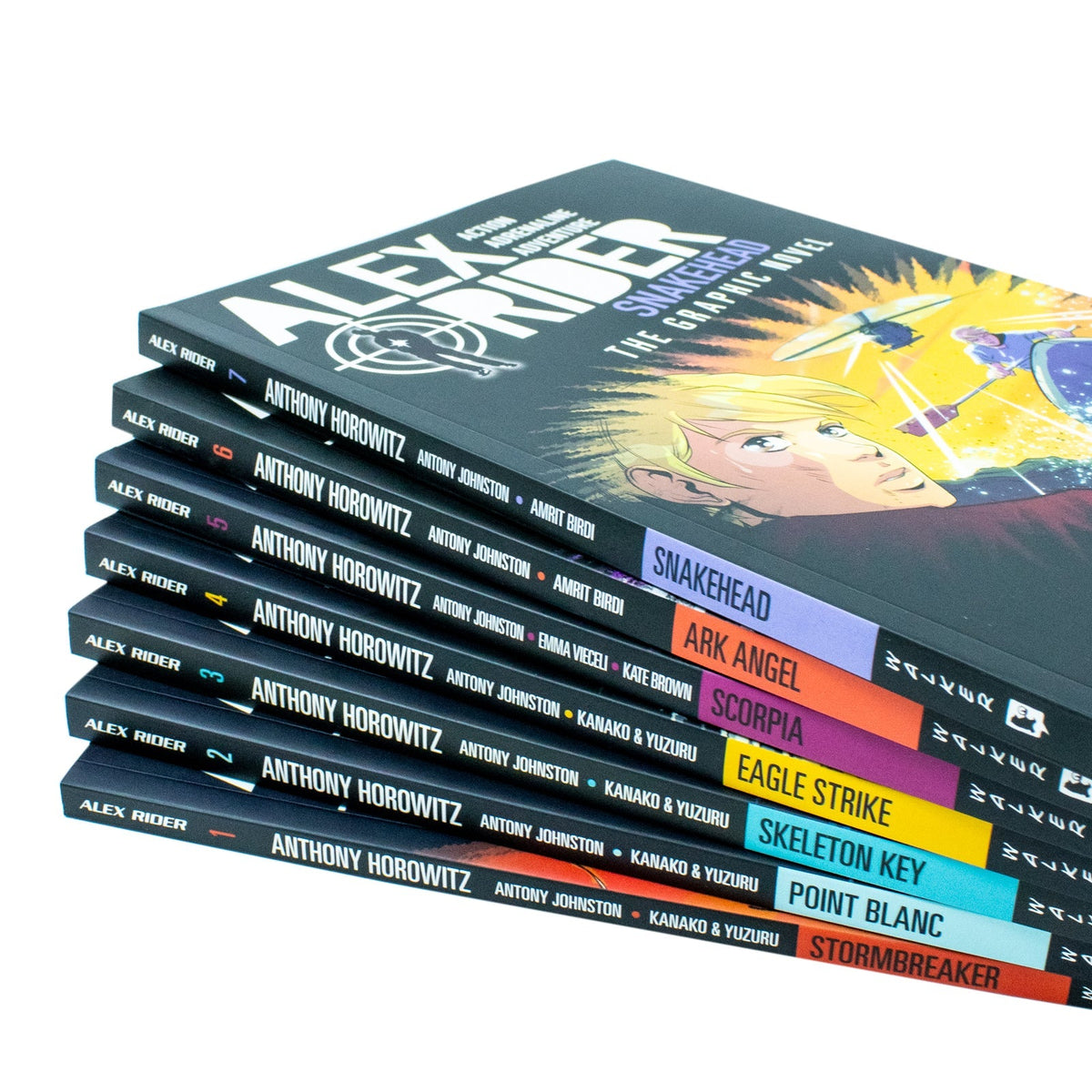Alex Rider Collection 7 Graphics Books Set By Anthony Horowitz