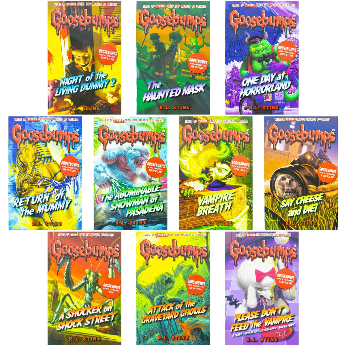 Goosebumps Horrorland Series 10 Books Collection Set By R L Stine Classic Covers Set 2