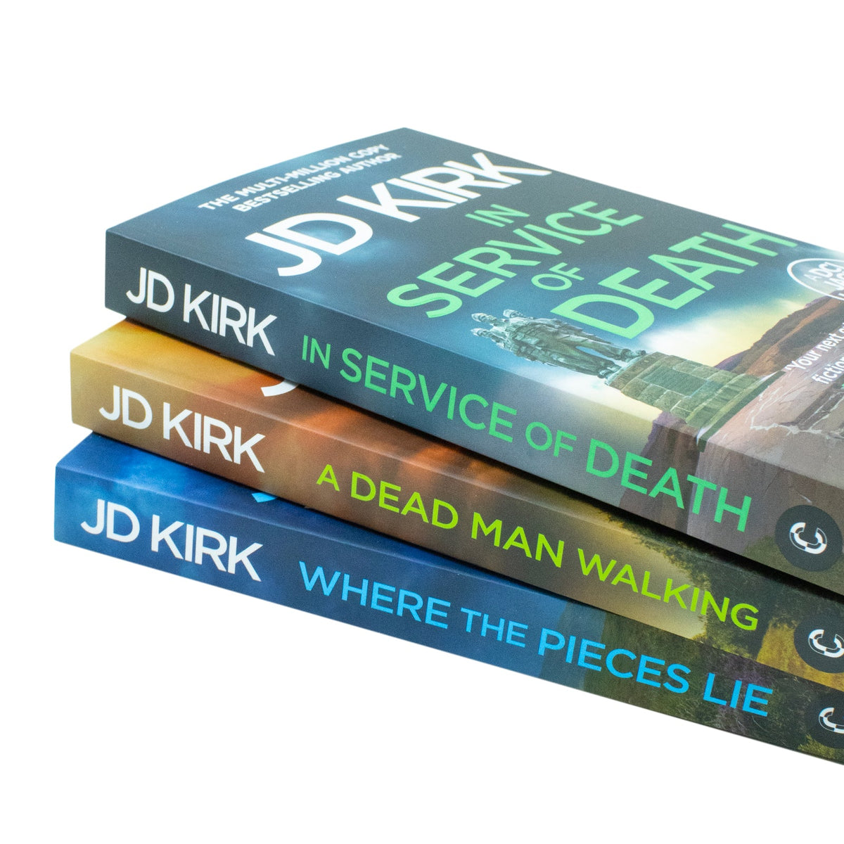 DCI Logan Crime Thrillers 17-19 3 Books Collection Set by JD Kirk (In Service of Death, Where the Pieces Lie, A Dead Man Walking)