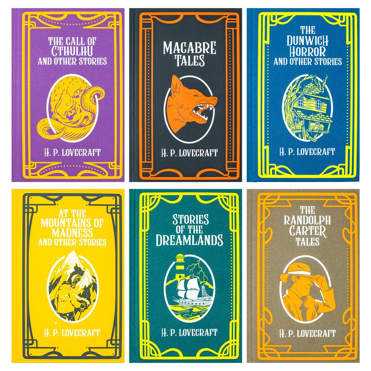 The H.P. Lovecraft 6 Book Hardback Collection: Macrabre Tales, Stories of the Dreamlands, The Randolph Carter Tales,The Call of Cthulhu & Other Stories