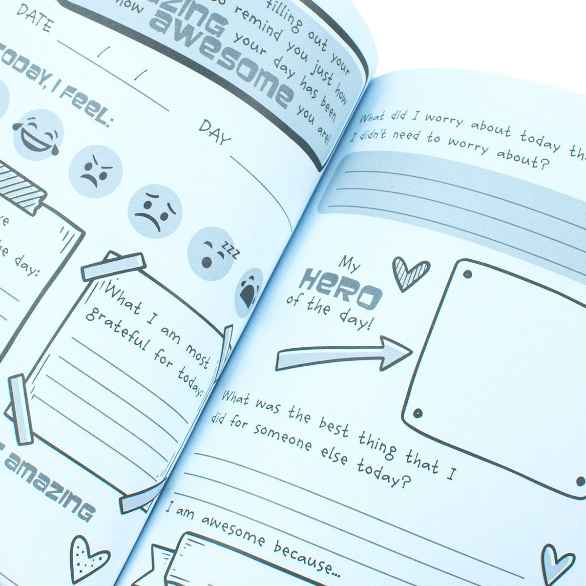 My Day is Amazing Journal: A 3 minute daily journal for kids to promote mindfulness and boost happiness