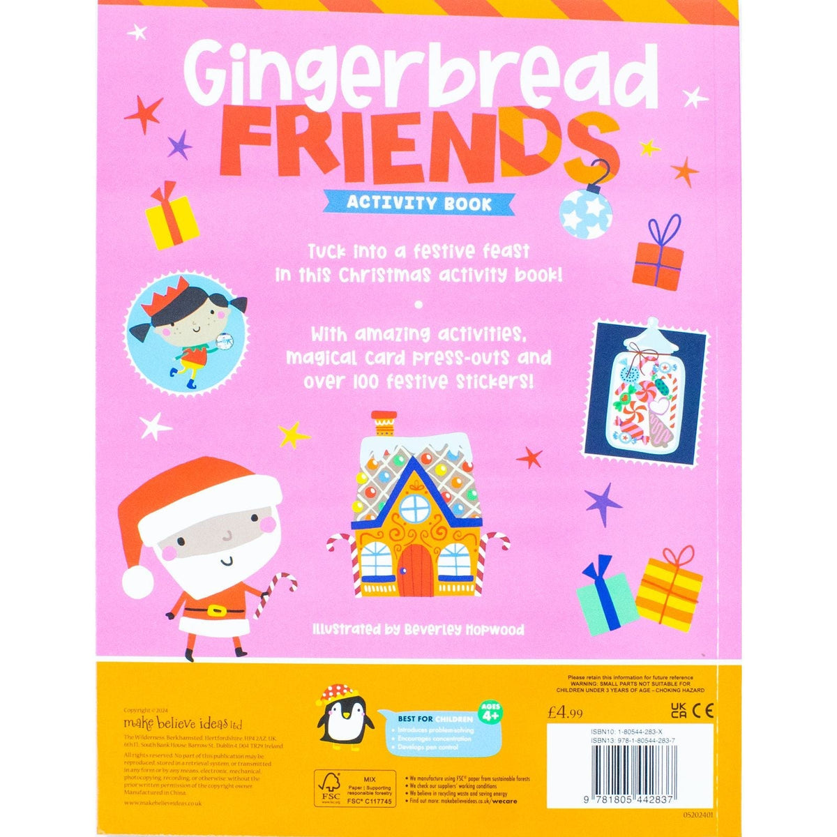 Children’s Christmas Activity Book Collection 6 Books Set | Magic Workshop, Elf Adventure, Gingerbread Friends, Polar Party, Reindeer Express & Jolly Santa