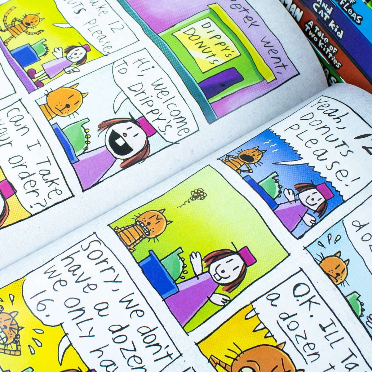 Dog Man Series 1-12 Books Collection Set By Dav Pilkey (Dog Man, Unleashed, Tale Of Two Kitties, Dog Man and Cat Kid, Lord of The Fleas, Brawl of The Wild, For Whom The Ball Rolls, Fetch-22 &amp; More)