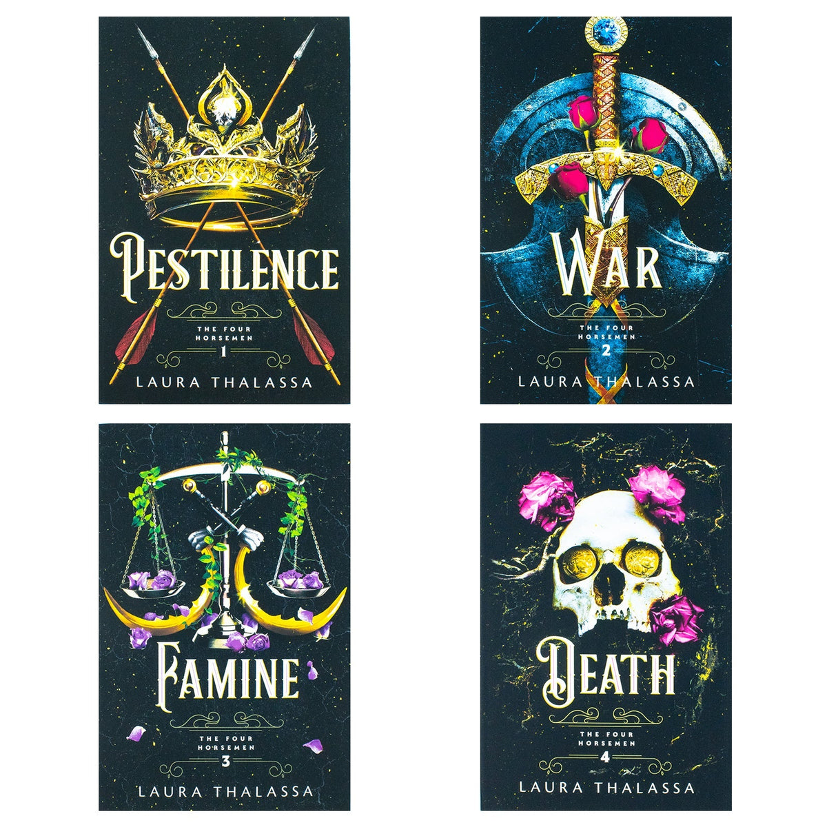 The Four Horsemen Series 4 Books Collection Set by Laura Thalassa (Pestilence, War, Famine & Death)