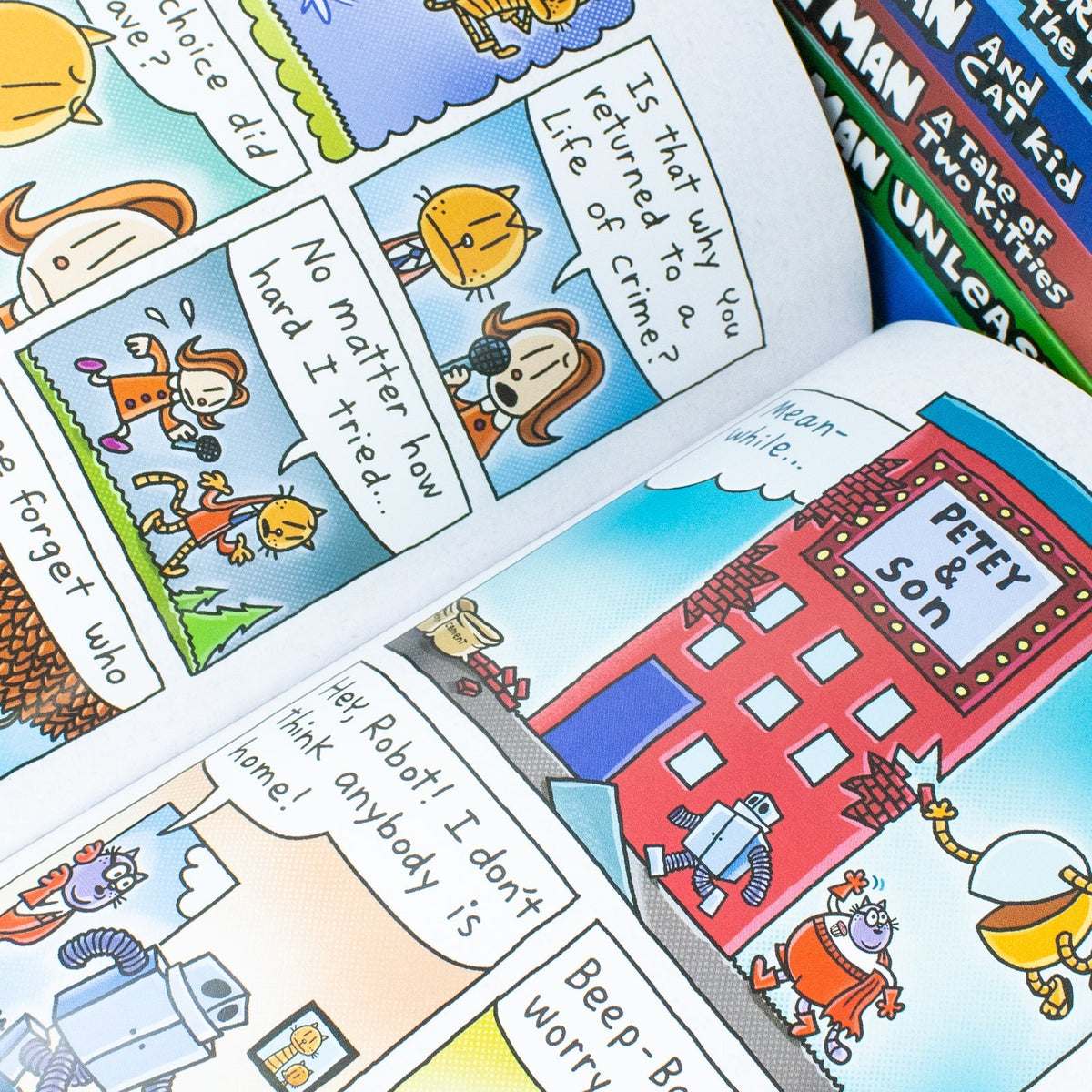 [h] Dog Man Series 10 Books Collection Set by Dav Pilkey | Graphic Novel Adventures for Kids - Mothering Heights, Grime and Punishment, Fetch-22, For Whom the Ball Rolls, Brawl of The Wild