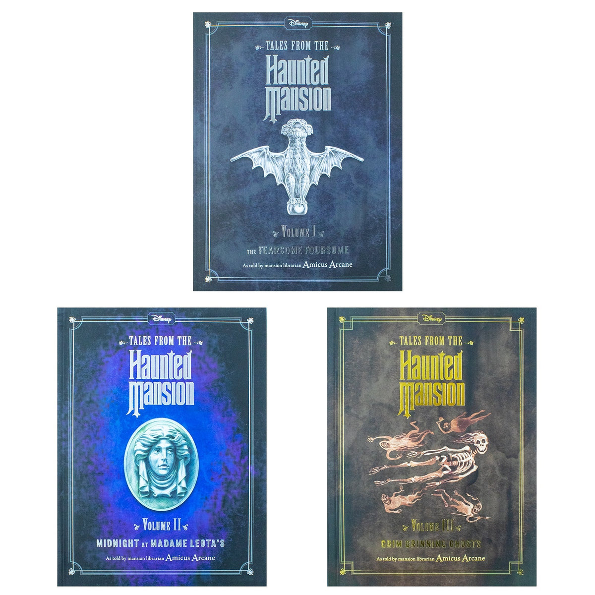 Tales from the Haunted Mansion Series 3 Books Collection Set (Fearsome Foursome, Midnight at Madame Leota, Grim Grinning Ghosts)