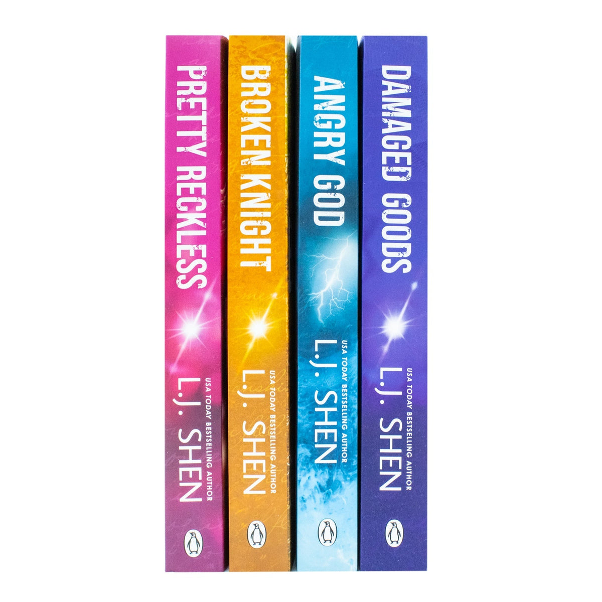 All Saints High Series (Book 1-4) by L. J. Shen 4 Books Collection Set (Pretty Reckless, Broken Knight, Angry God and Damaged Goods)