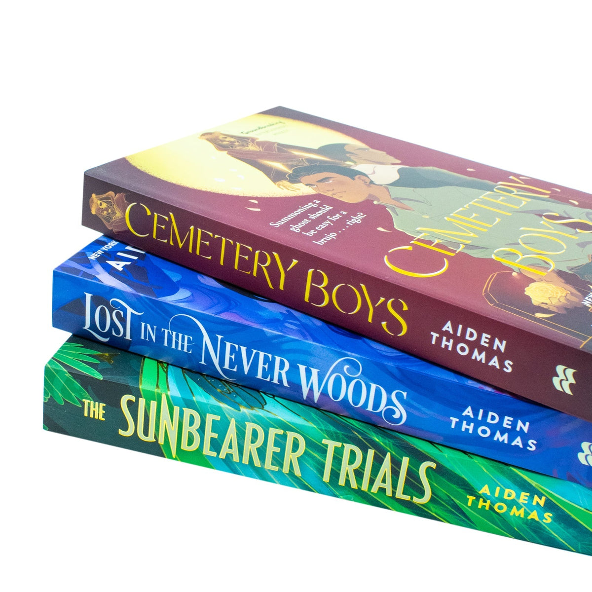 Aiden Thomas Collection 3 Books Set (Cemetery Boys, The Sunbearer Trials, Lost in the Never Woods)