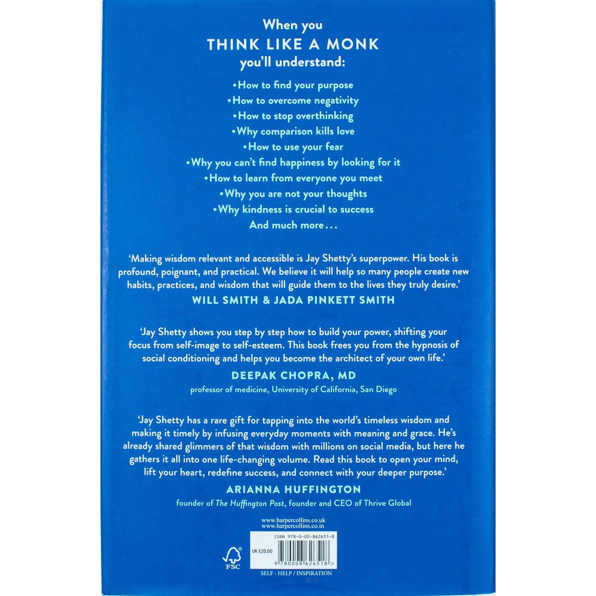 Jay Shetty Collection 2 Books Set (8 Rules of Love [h], Think Like a Monk [Paperback])