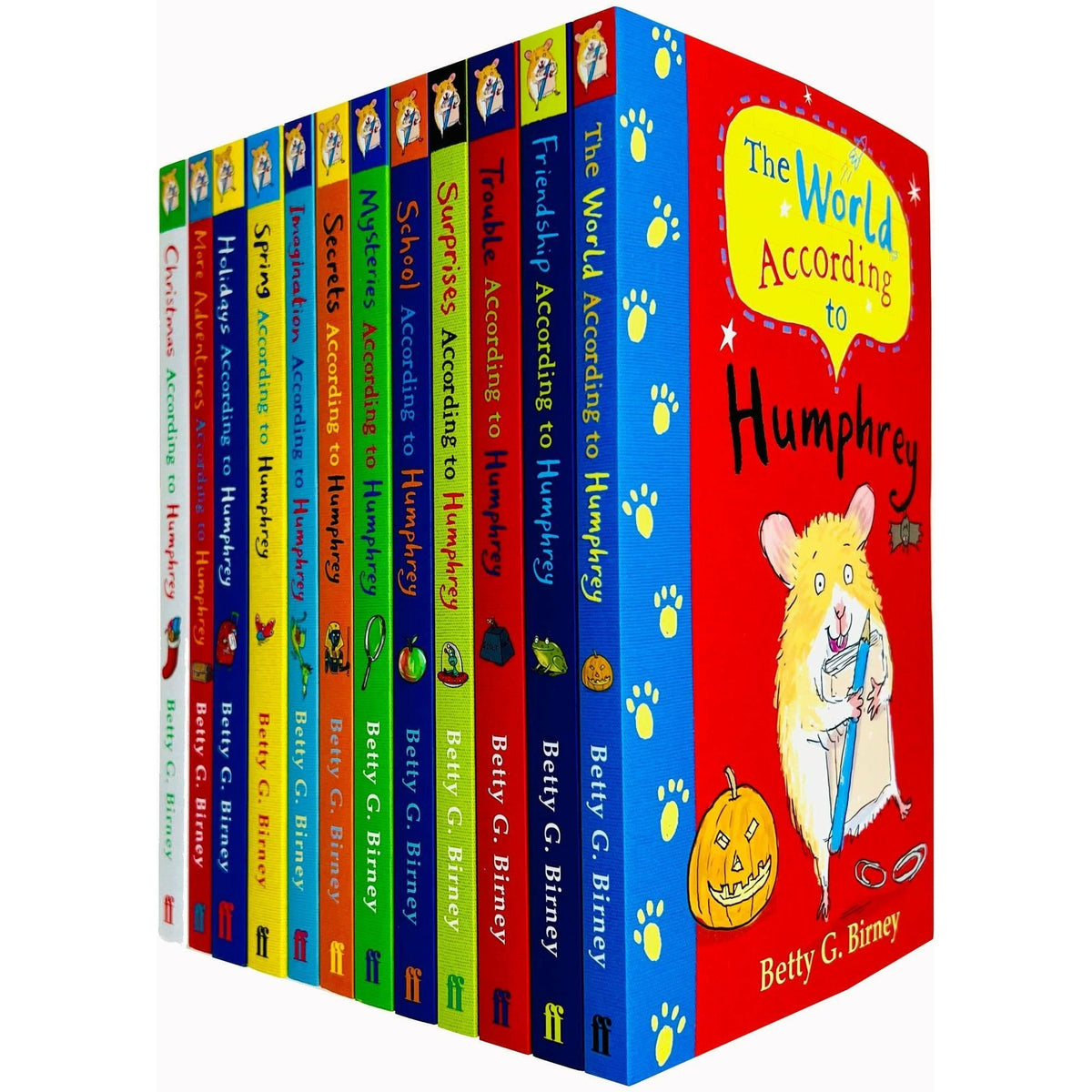 According to Humphrey the Hamster Series 12 Books Collection Set by Betty G. Birney | Children’s School Adventure Chapter Books