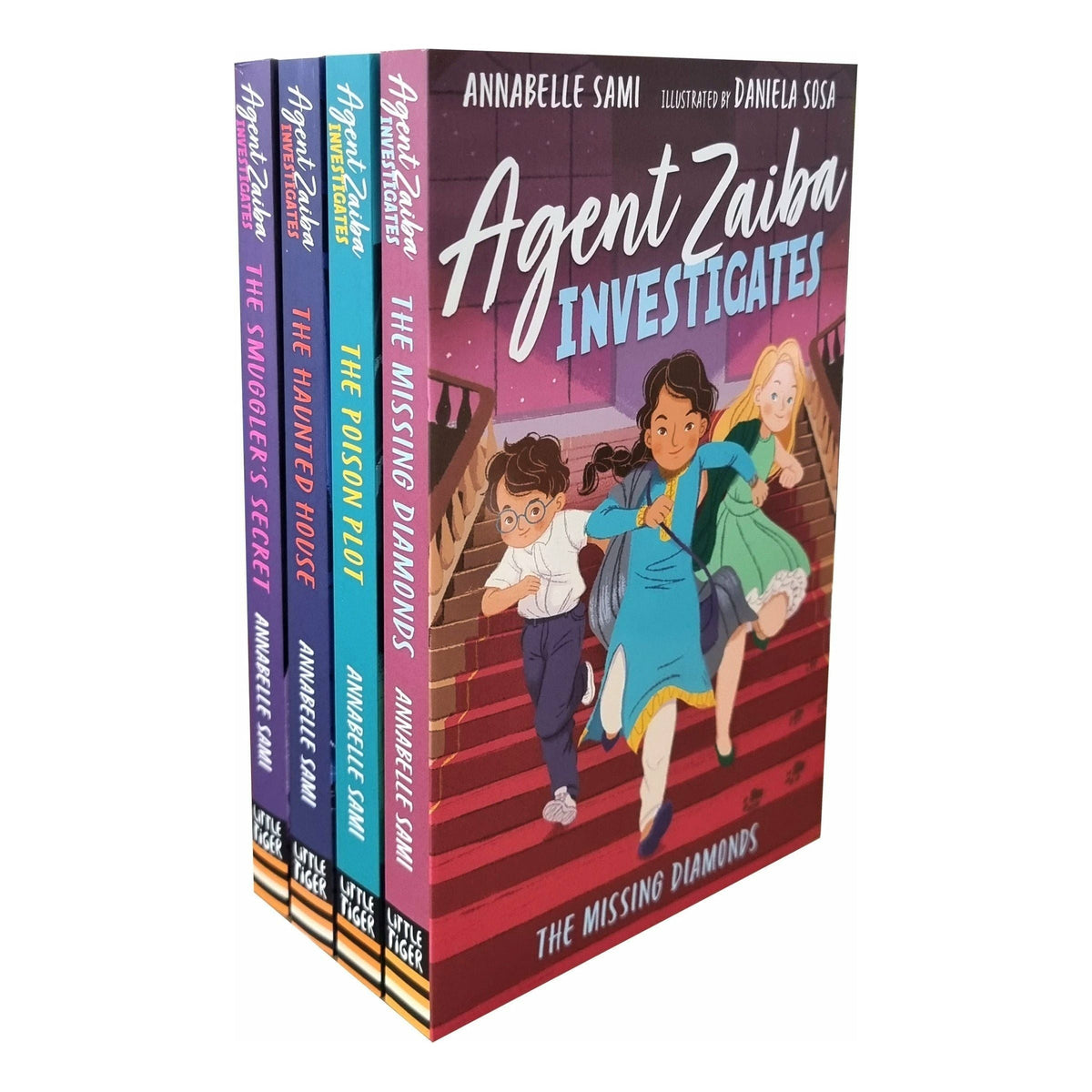 Agent Zaiba Investigates Series 4 Books Collection Set (The Missing Diamonds, The Poison Plot, The Haunted House &amp; The Smuggler's Secret)