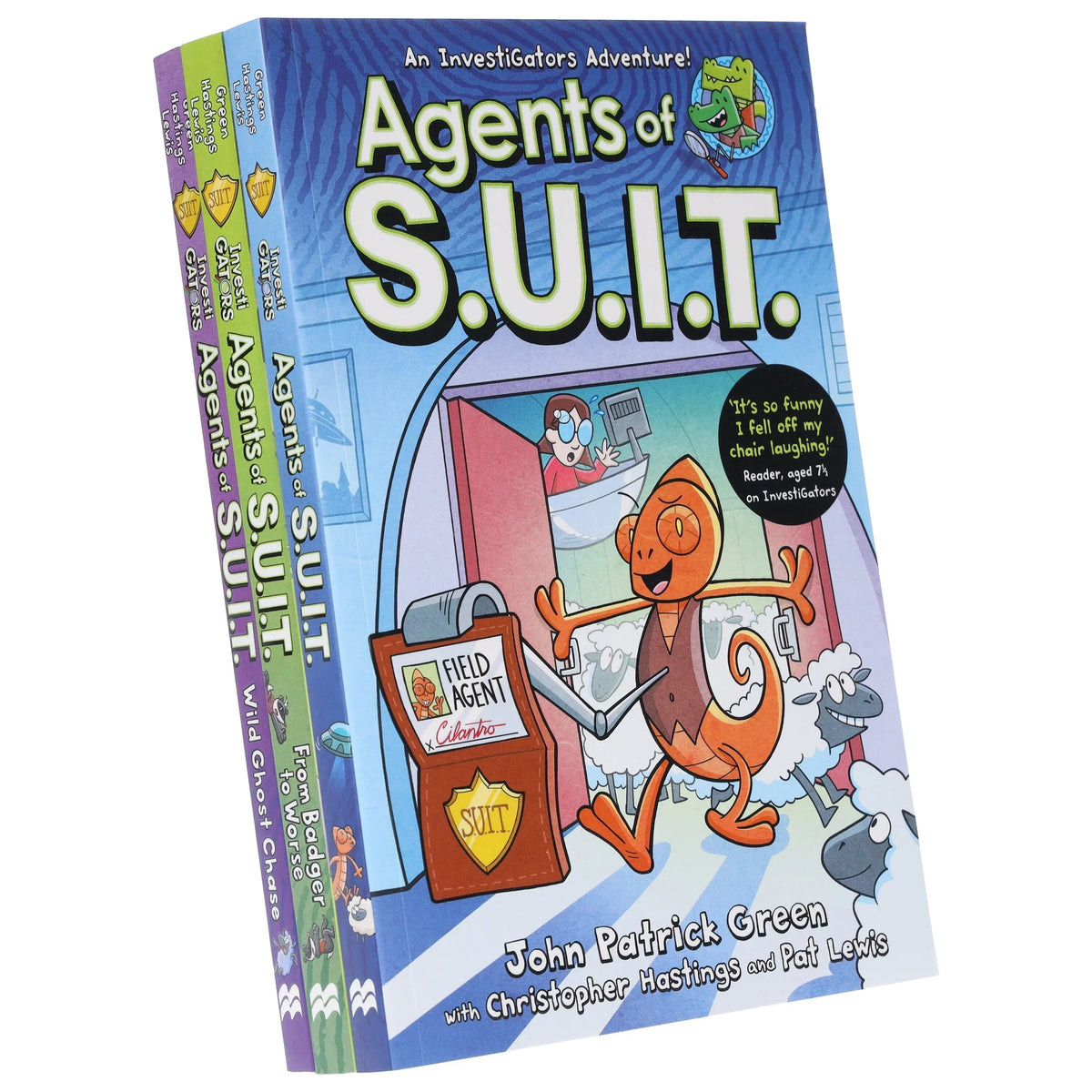 Investigators: Agents Of S.U.I.T. Series 3 Books Collection Box Set By John Patrick Green (Agents Of S.U.I.T., From Badger To Worse & Wild Ghost Chase)