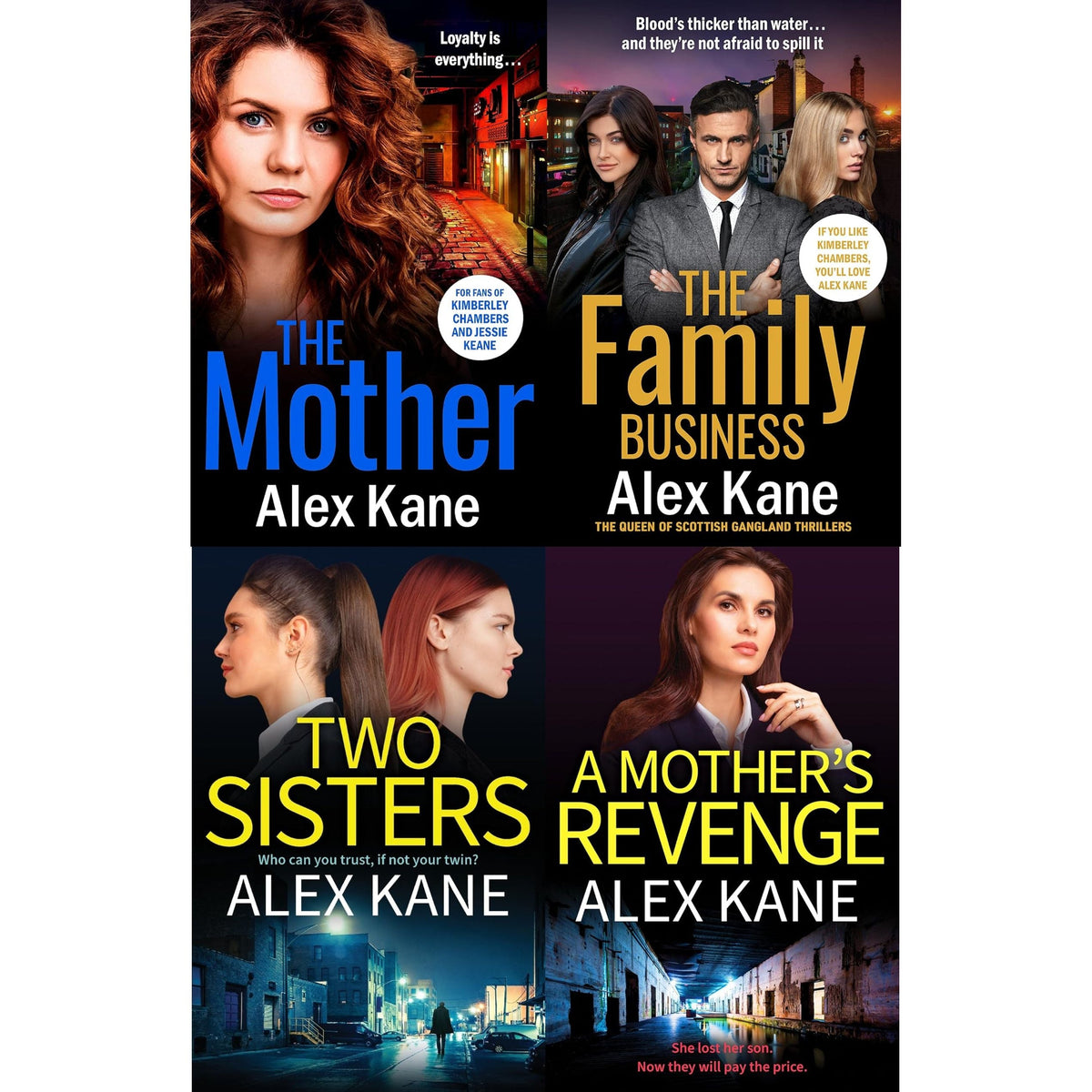 Alex Kane 4 Books Collection Set (The Family Business, The Mother, Two Sisters, A Mother's Revenge)