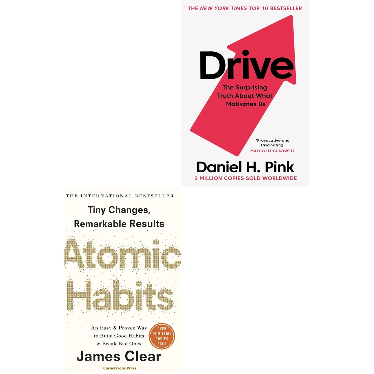 Drive The Surprising Truth, Atomic Habits 2 Books Collection Set
