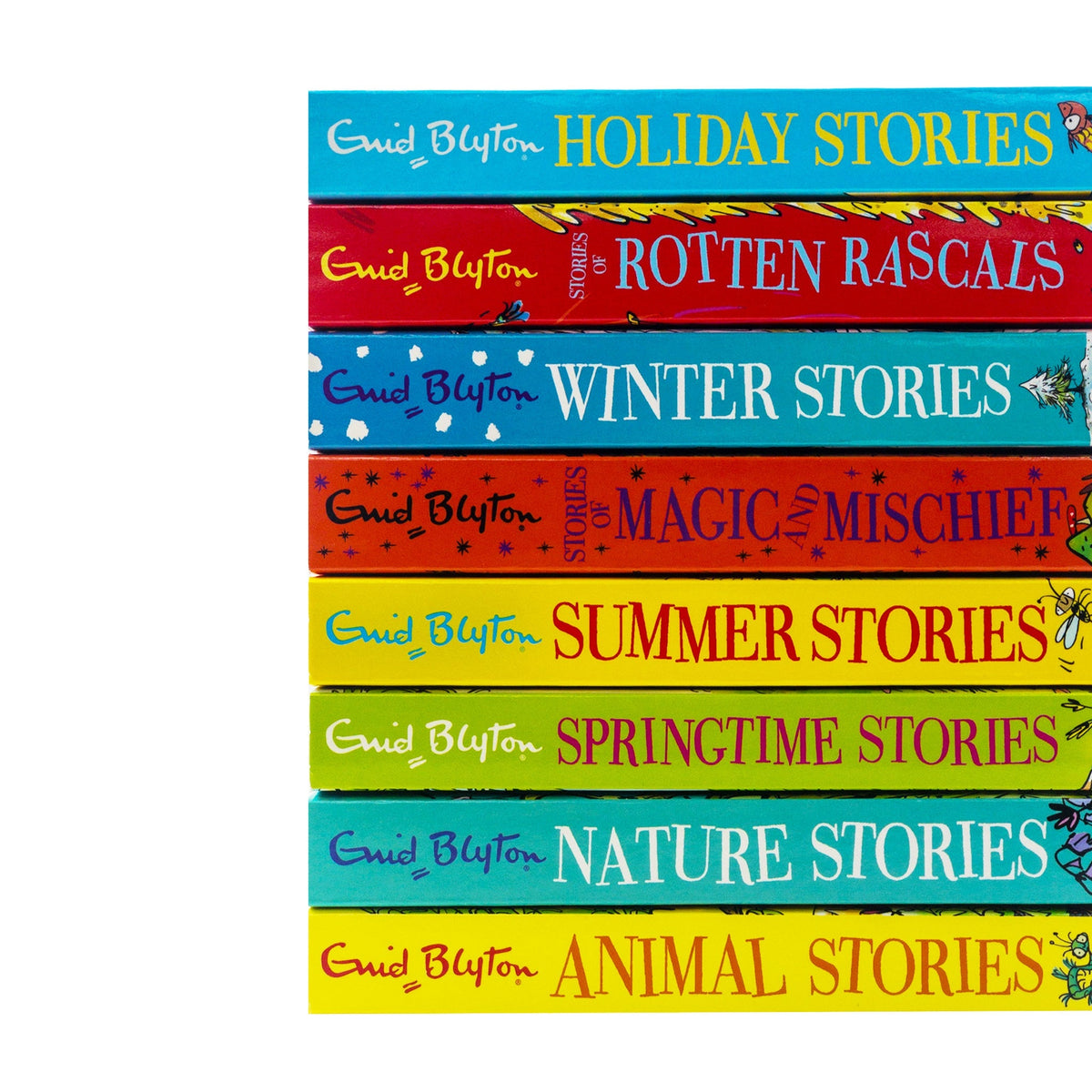 Bumper Short Stories by Enid Blyton 8 Books Collection Box Set Including Over 200 Stories (Nature, Animal, Winter, Summer and more)