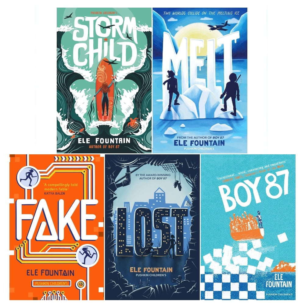 Ele Fountain 5 Books Collection Set (Fake, Boy 87, Storm Child, Melt, Lost)