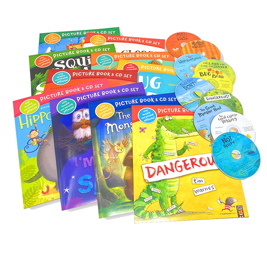 The Great Cheese Robbery and Other Stories Collection 10 Books & CDs Set (Bed Times Story, Bedtime Stories For Kids)