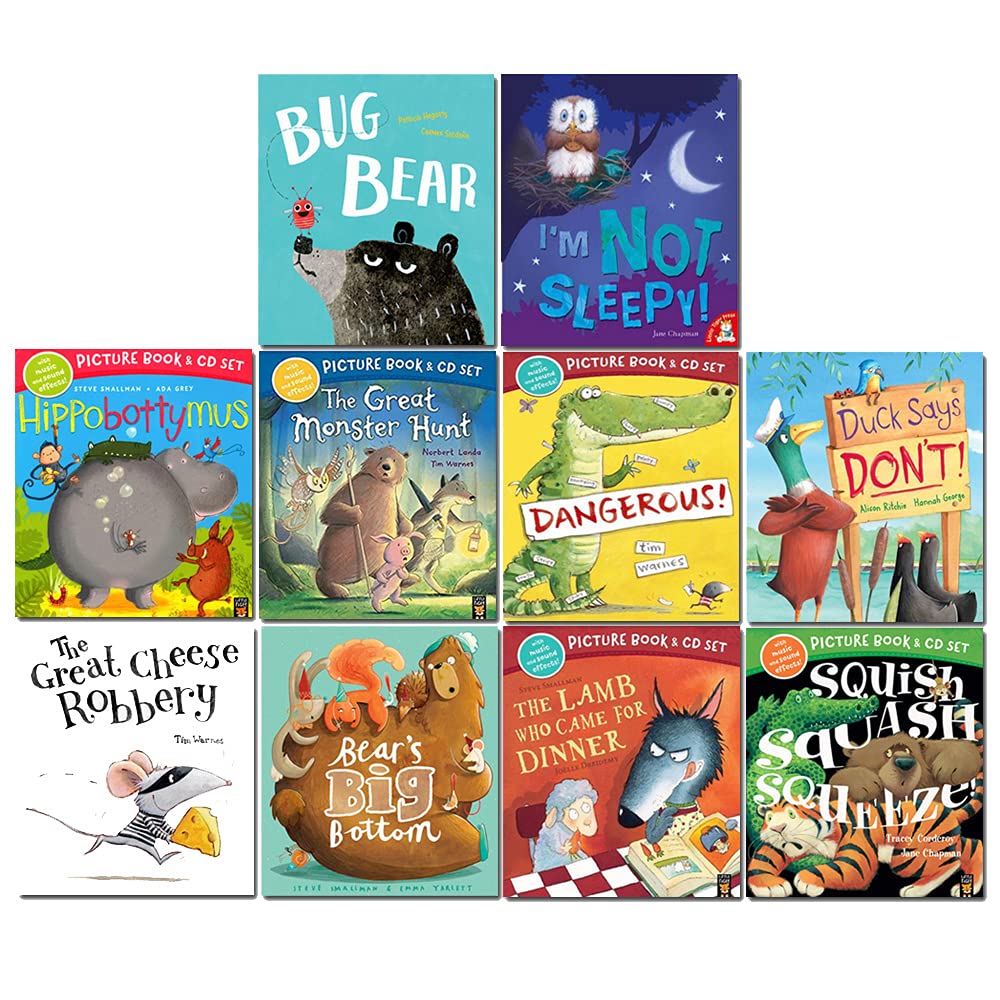 The Great Cheese Robbery and Other Stories Collection 10 Books & CDs Set (Bed Times Story, Bedtime Stories For Kids)