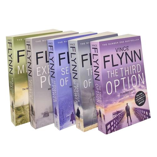 Mitch Rapp Novel Series Books 1 - 5 Collection Set by Vince Flynn (Transfer of Power, Third Option, Separation of Power, Executive Power & Memorial Day)