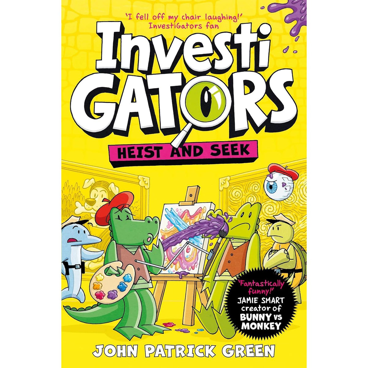 InvestiGators Series by John Patrick Green Books 6-9 4 Books Set (All Tide Up, Heist and Seek, Class Action, [HB] Case Files)
