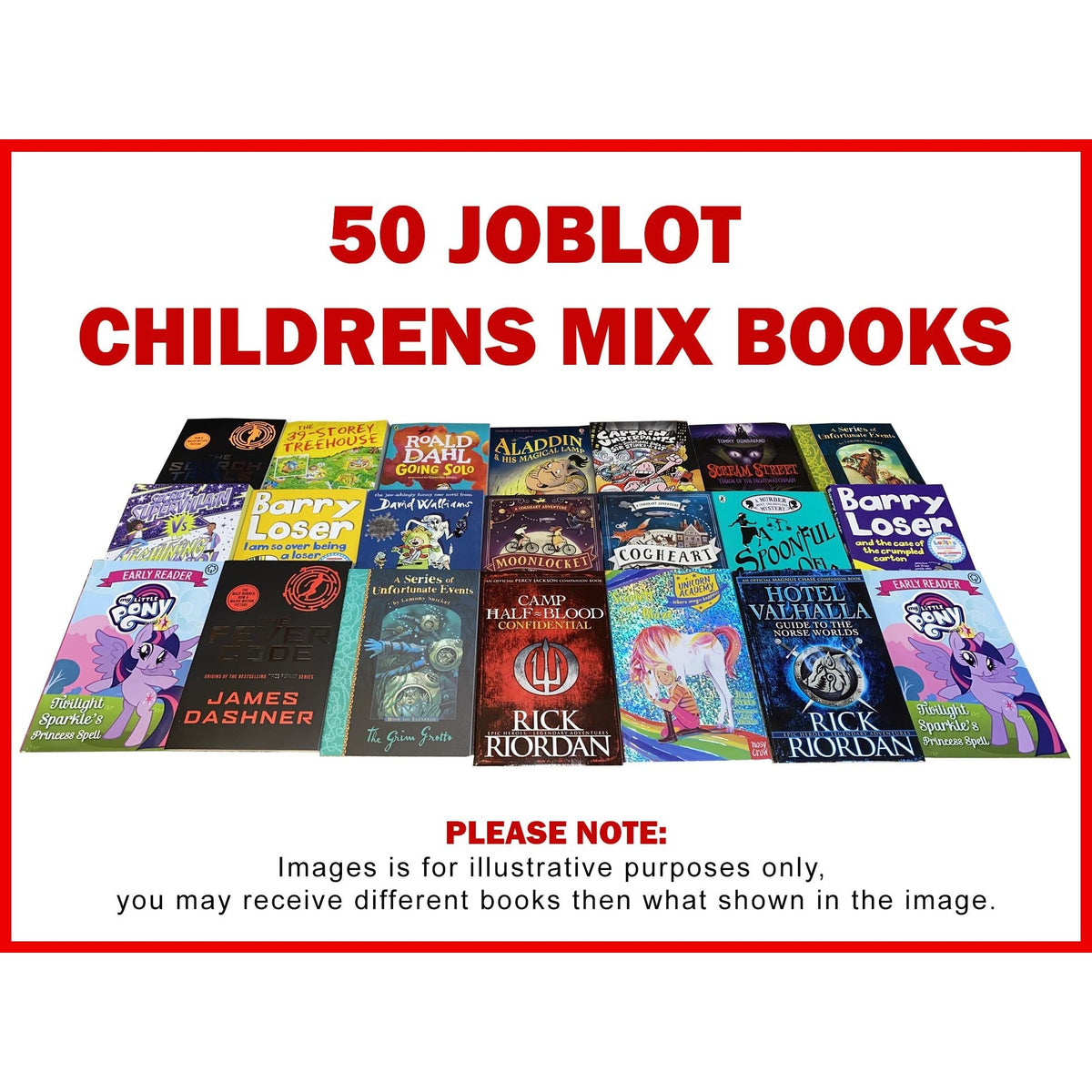 Joblot Wholesale Of 50 New Childrens Fiction Books Collection Set Reading Educational