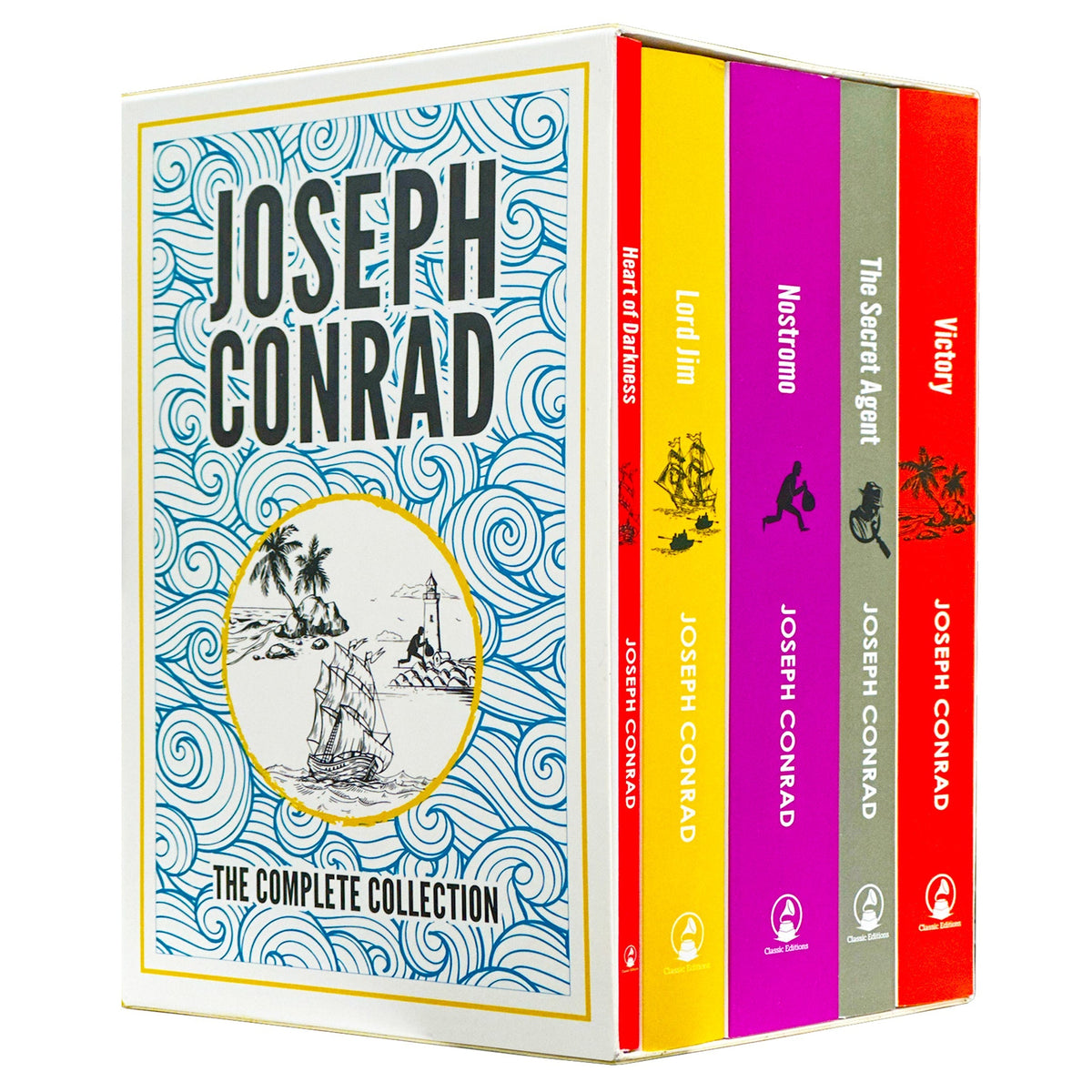 Joseph Conrad: The Complete Collection 5 Books Box Set | Victory, The Secret Agent, Nostromo, Lord Jim & Heart of Darkness – Classic Literature